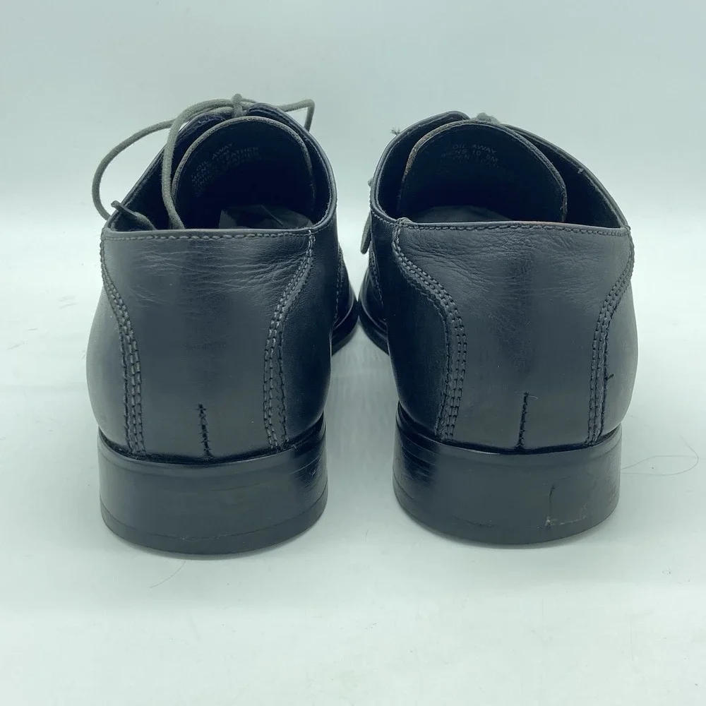 Kenneth Cole Dress Shoes Men's 10.5M Oxford Lace-Up Black Office Classic Dadcore